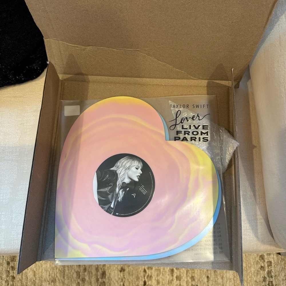 Taylor Swift Lover Live from Paris Heart-Shaped Vinyl
